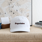 Vintage Washed Rope Cap - white