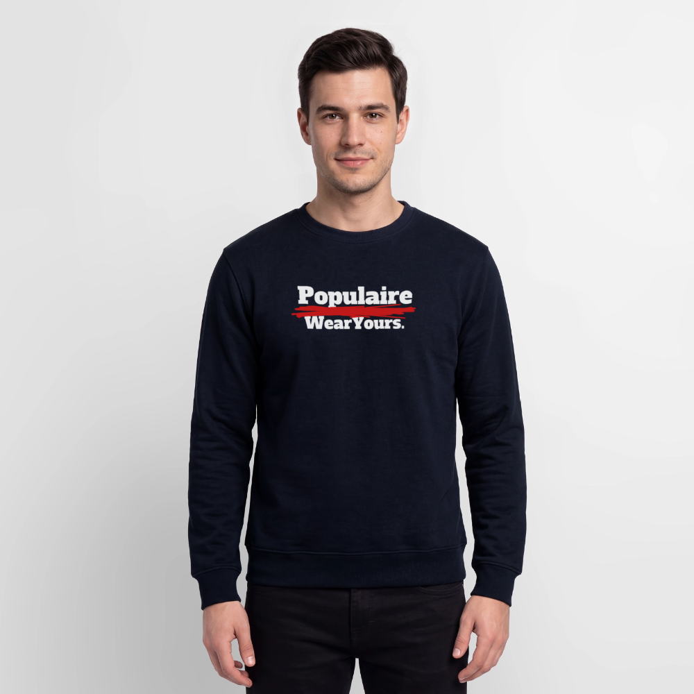 Oversized Crewneck Sweatshirt - navy