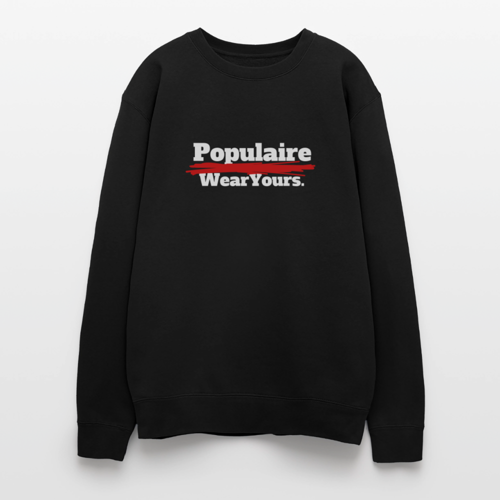 Oversized Crewneck Sweatshirt - black