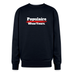 Oversized Crewneck Sweatshirt - navy