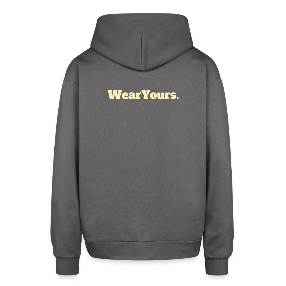 Oversized Hooded Sweatshirt - graphite gray