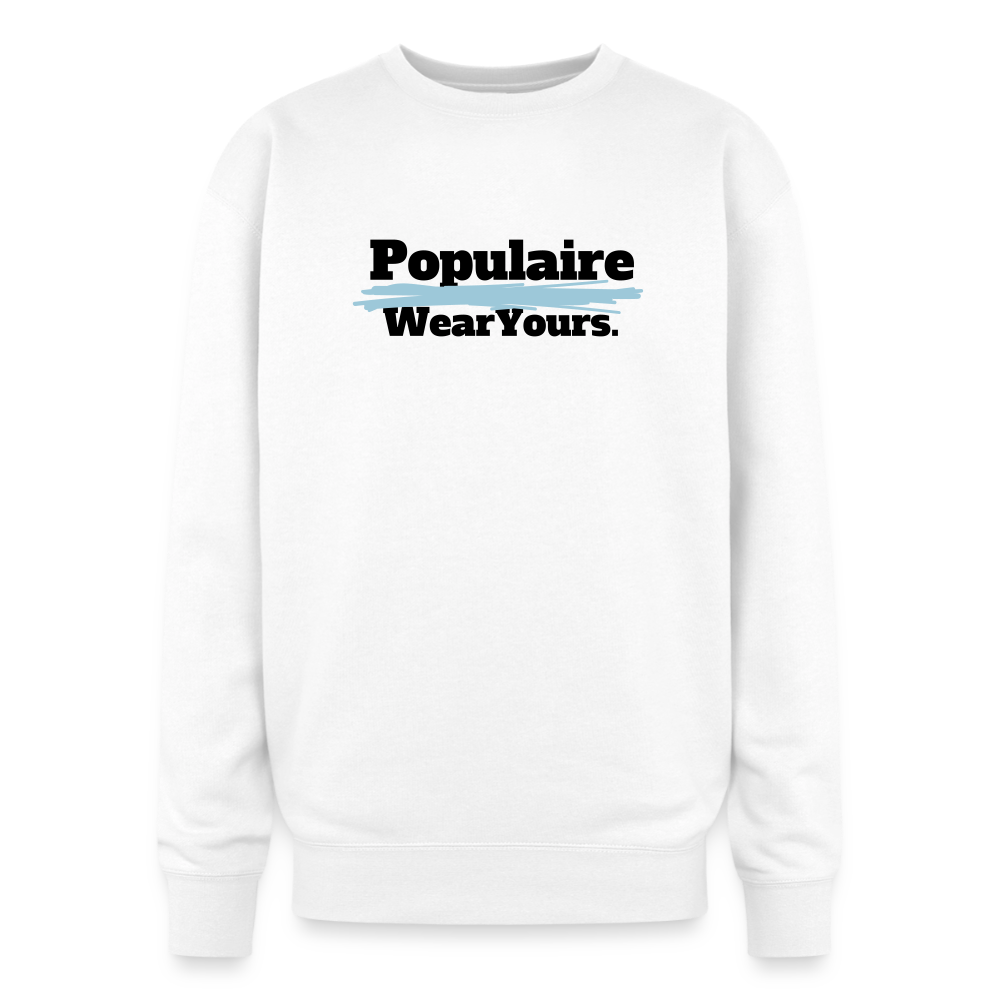 Oversized Crewneck Sweatshirt - white