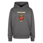 Oversized Hooded Sweatshirt - graphite gray