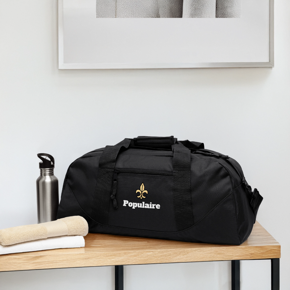 The Populaire Duffel — Forest - black