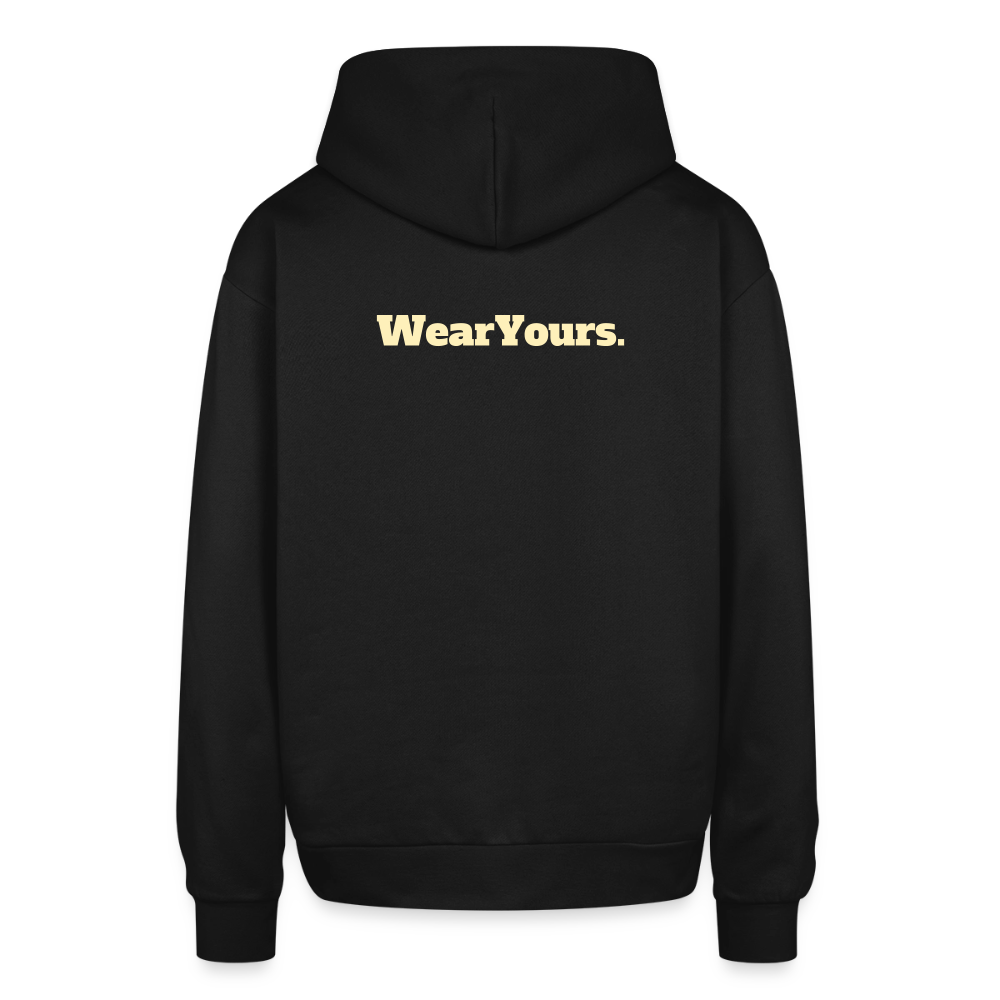 Oversized Hooded Sweatshirt - black