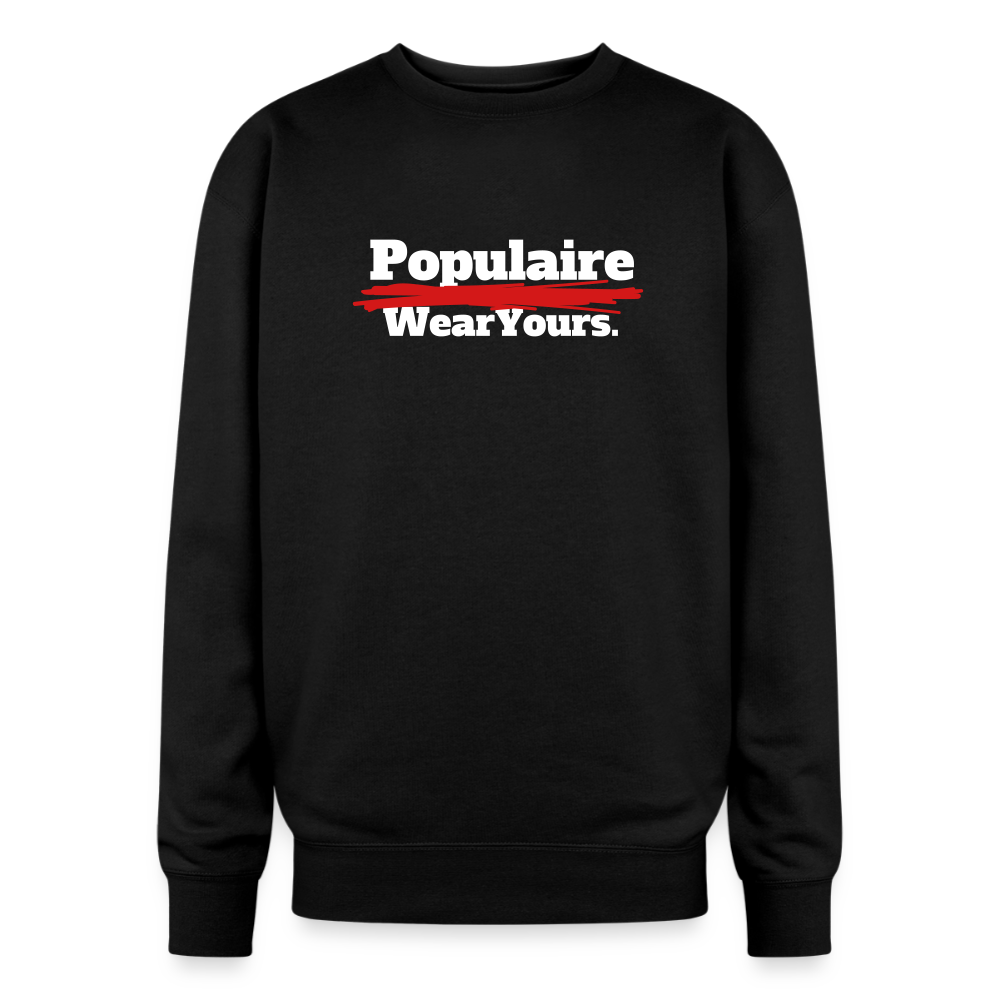 Oversized Crewneck Sweatshirt - black