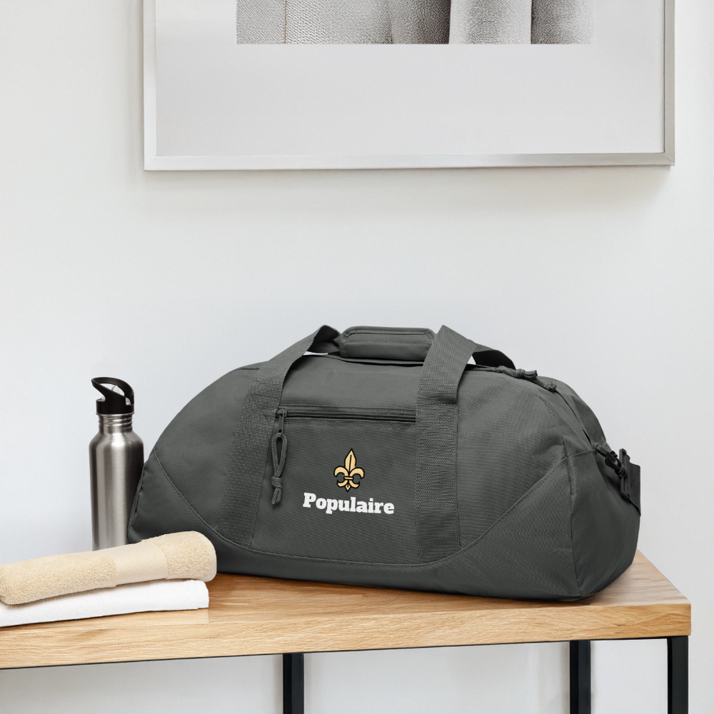 The Populaire Duffel — Forest - charcoal