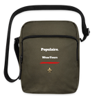 The Populaire Crossbody — Noir - olive