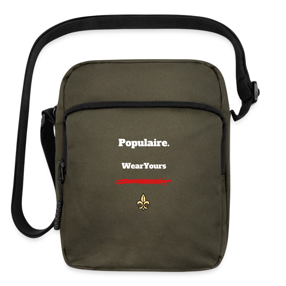 The Populaire Crossbody — Noir - olive