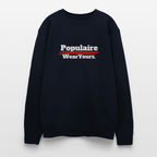 Oversized Crewneck Sweatshirt - navy
