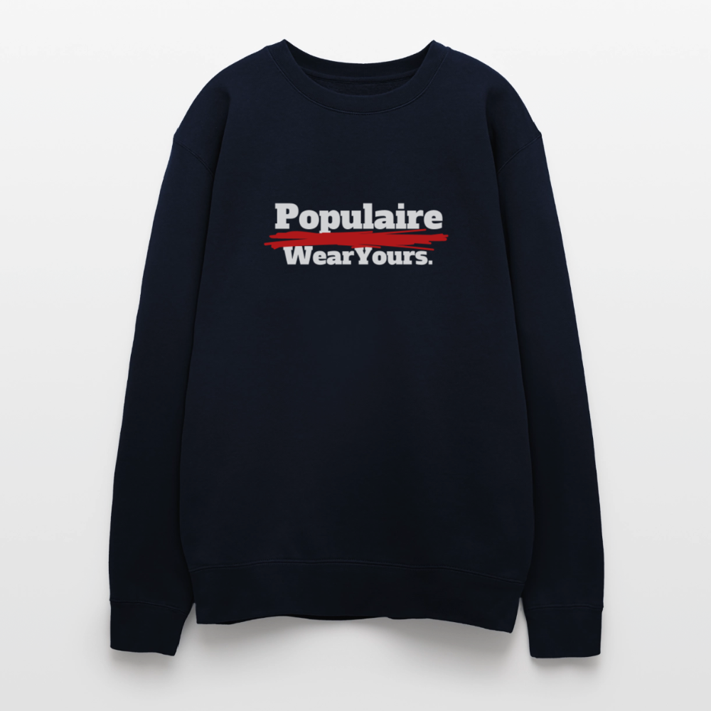 Oversized Crewneck Sweatshirt - navy