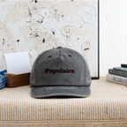 Vintage Washed Rope Cap - washed black