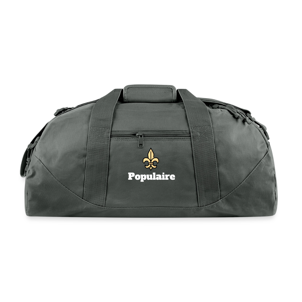 The Populaire Duffel — Forest - charcoal