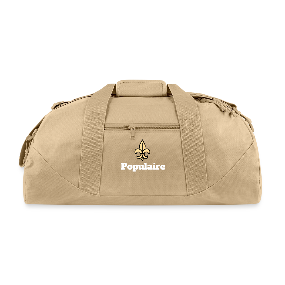 The Populaire Duffel — Forest - beige