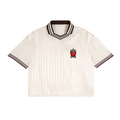 Contrast Stripes Polo Collar T-Shirt