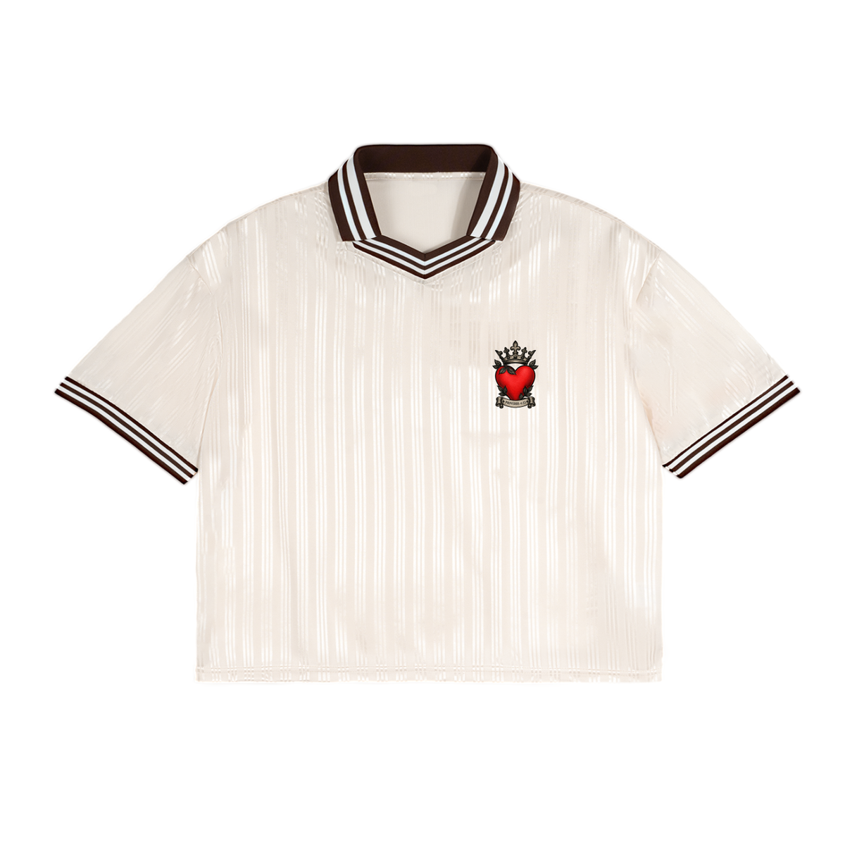 Contrast Stripes Polo Collar T-Shirt