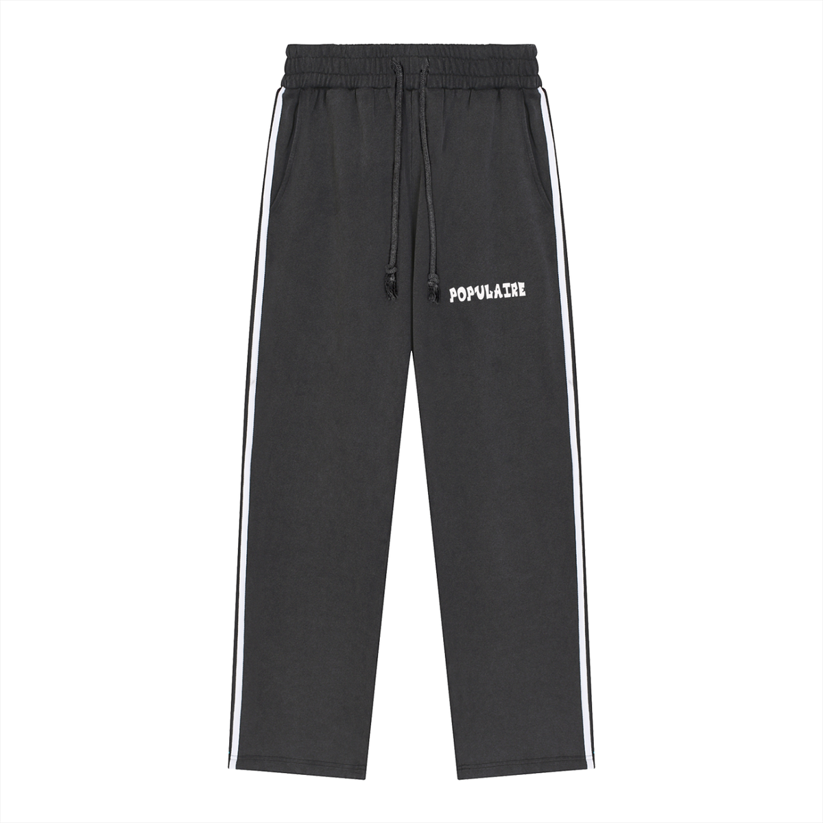 Snow Washed Contrast Tape Sweatpants