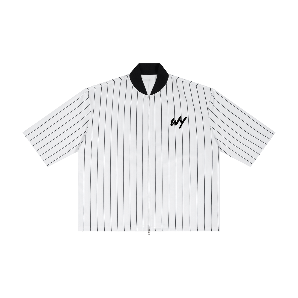 The WY Pinstripe Zip Jersey