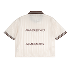 Contrast Stripes Polo Collar T-Shirt