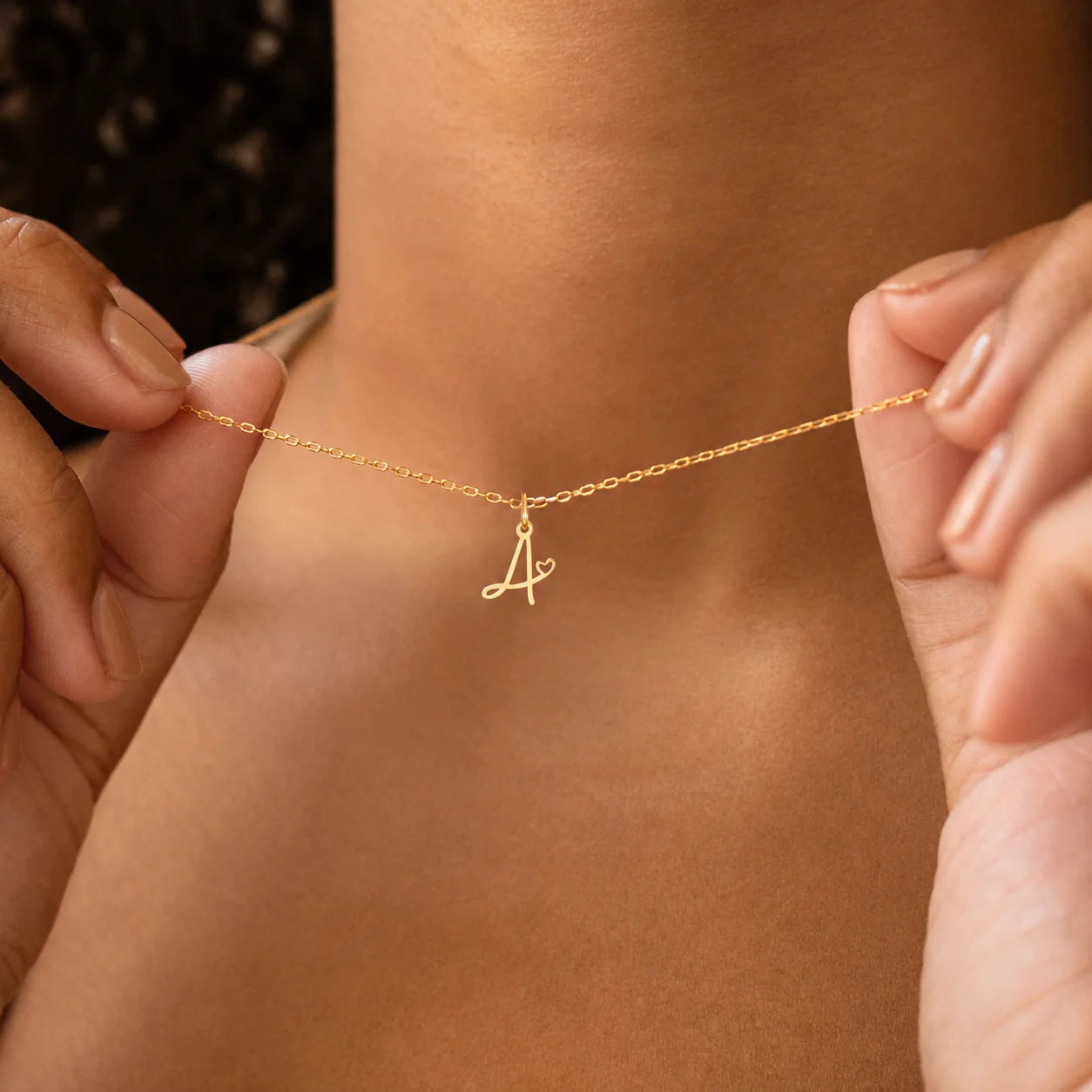 The Initial Heart Necklace