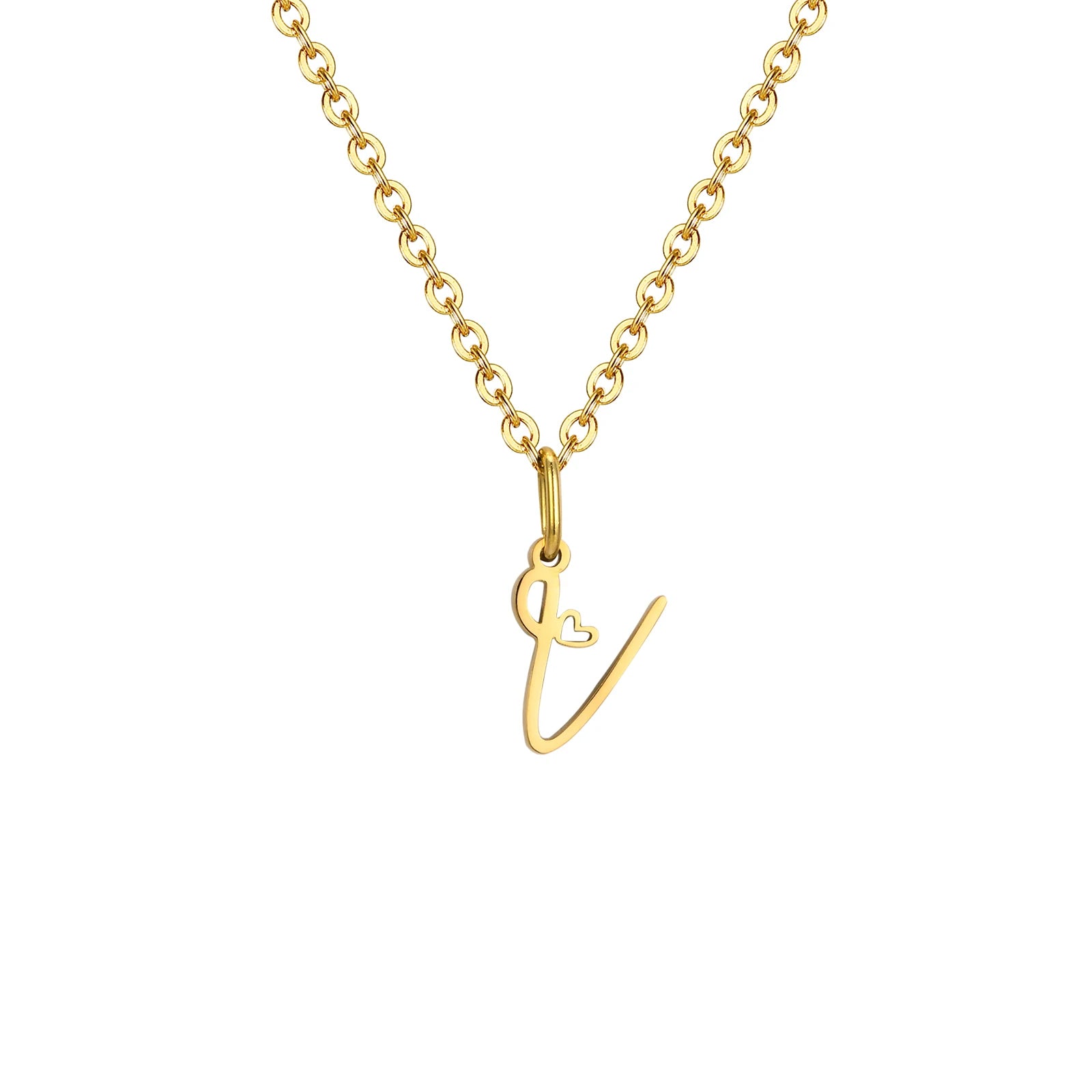 The Initial Heart Necklace