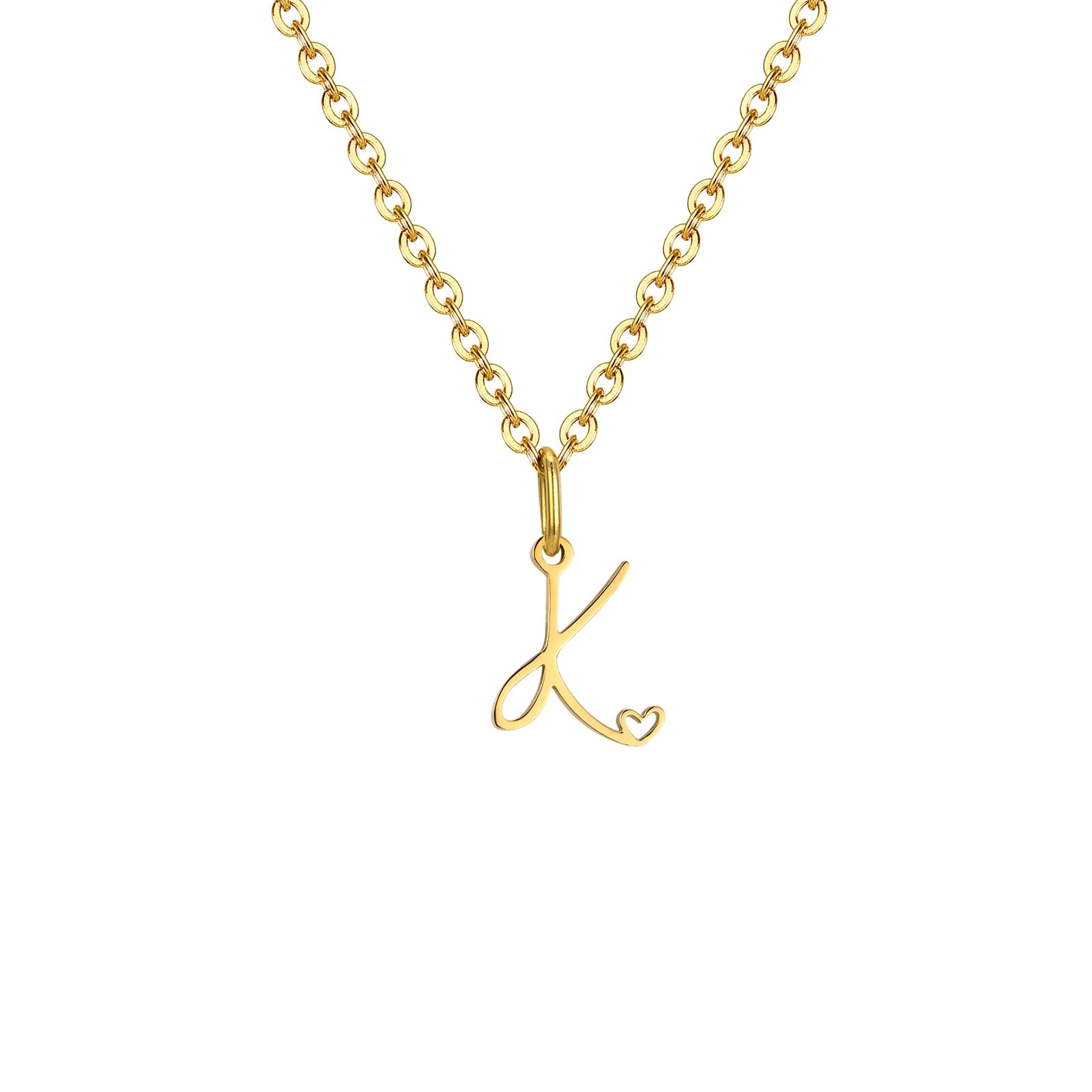 The Initial Heart Necklace