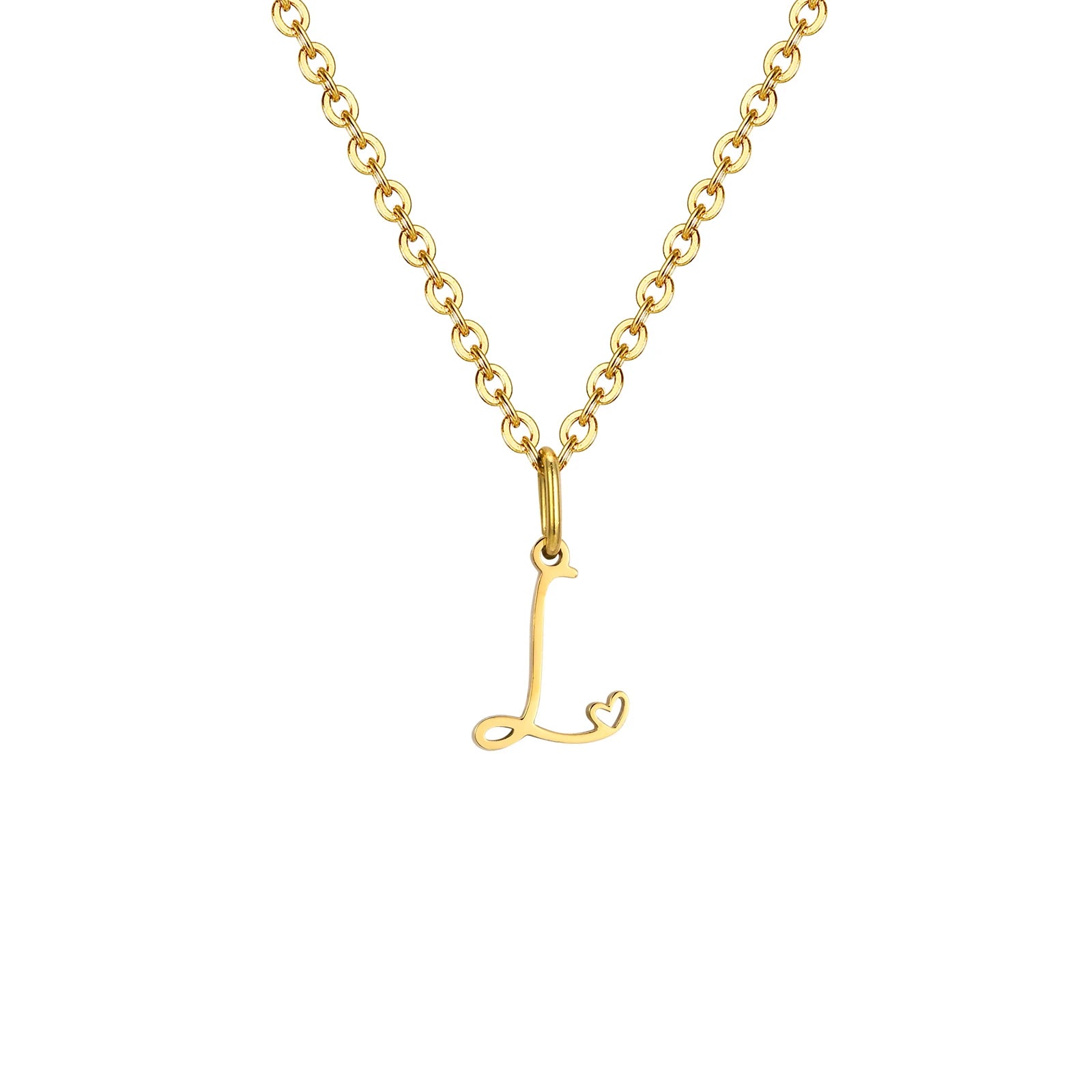 The Initial Heart Necklace