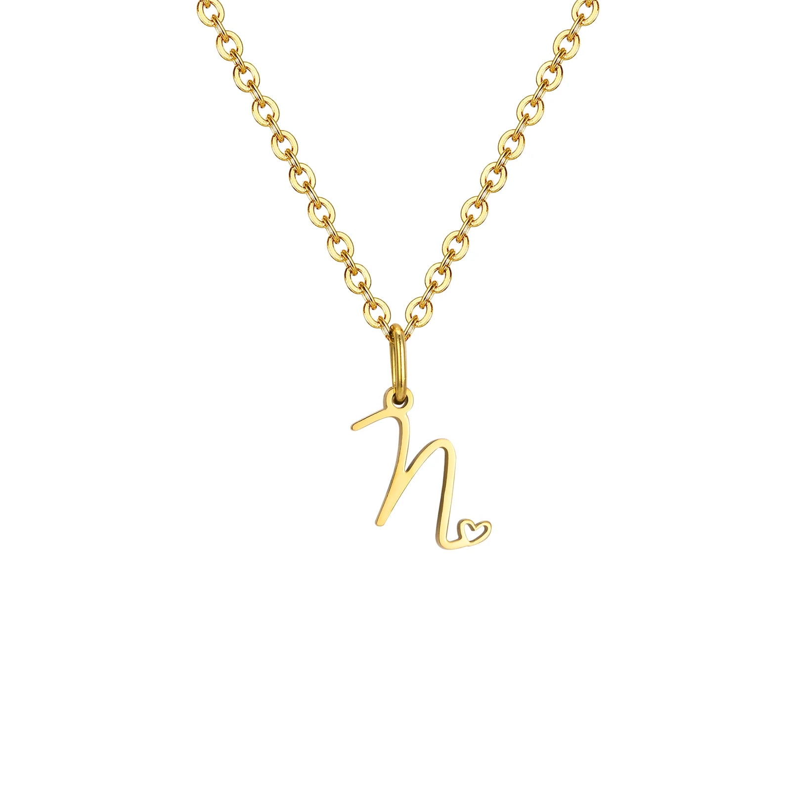 The Initial Heart Necklace