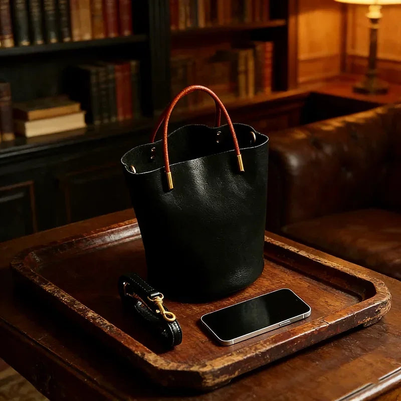 The Verde Luxe Bucket Bag