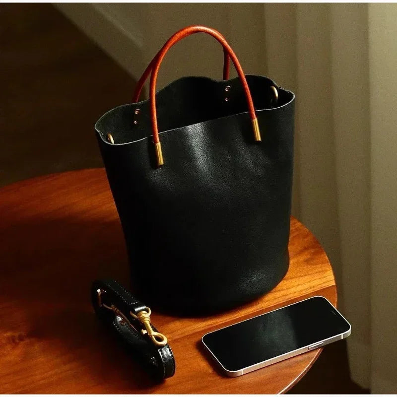 The Verde Luxe Bucket Bag