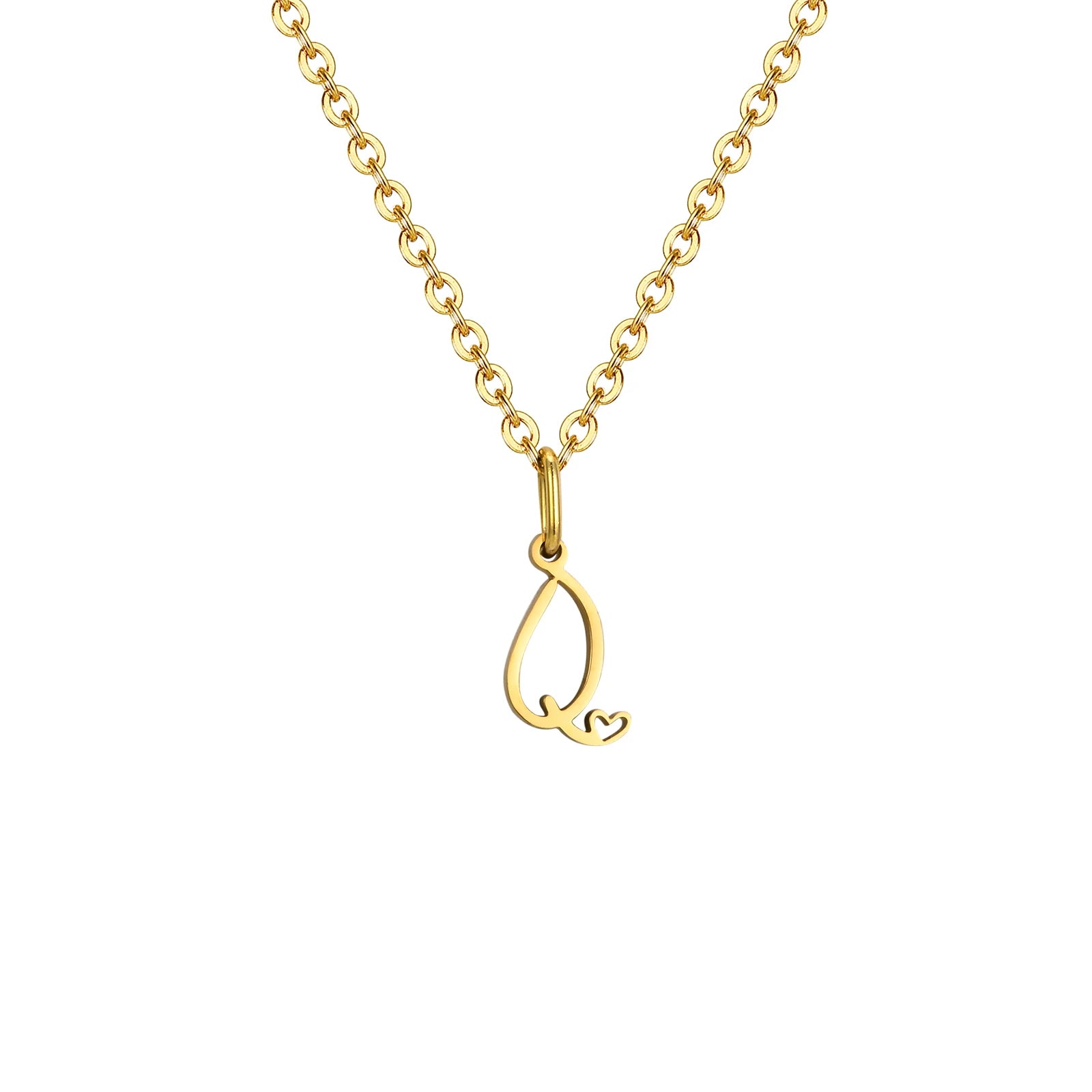 The Initial Heart Necklace