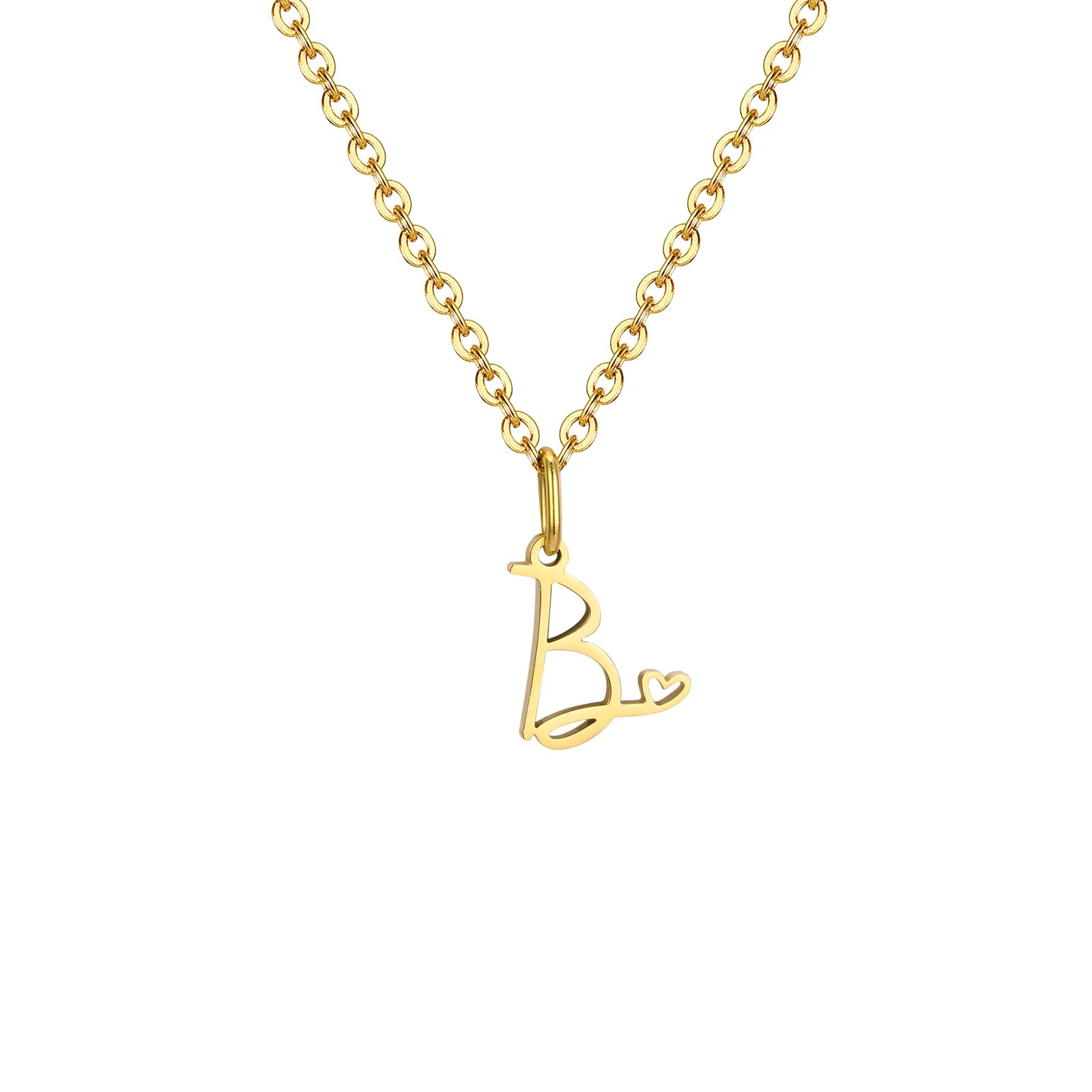 The Initial Heart Necklace