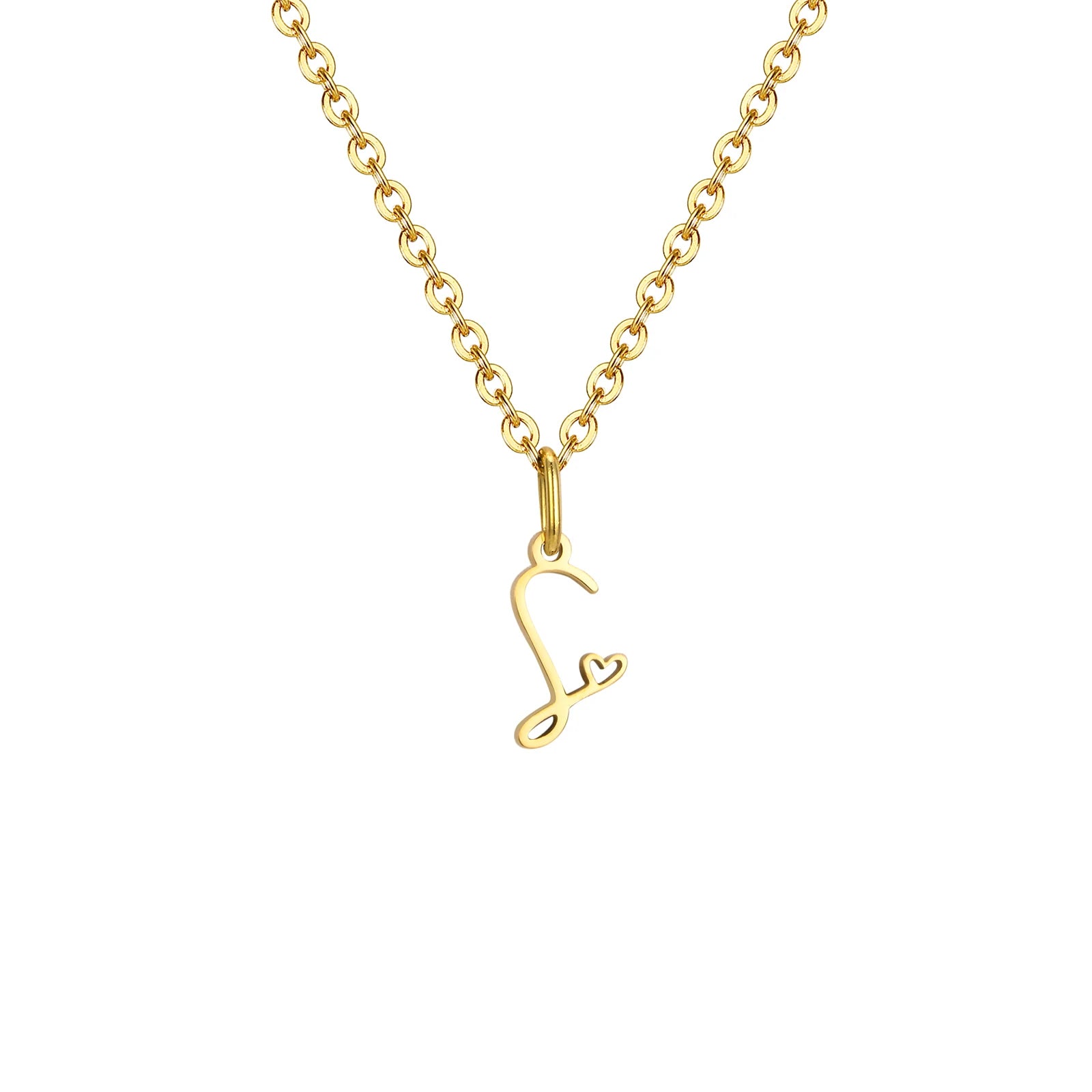 The Initial Heart Necklace