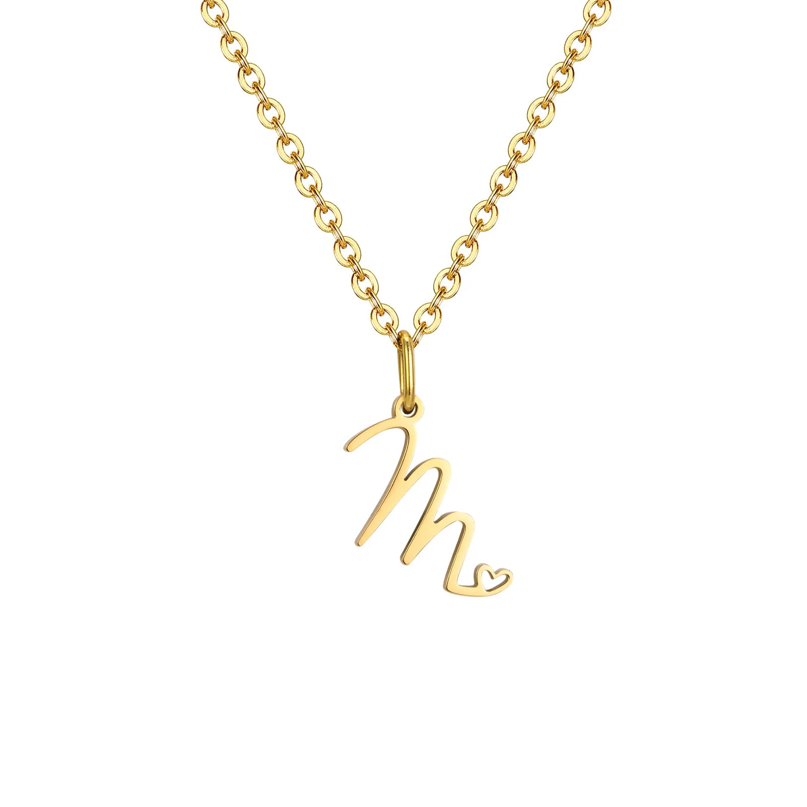 The Initial Heart Necklace