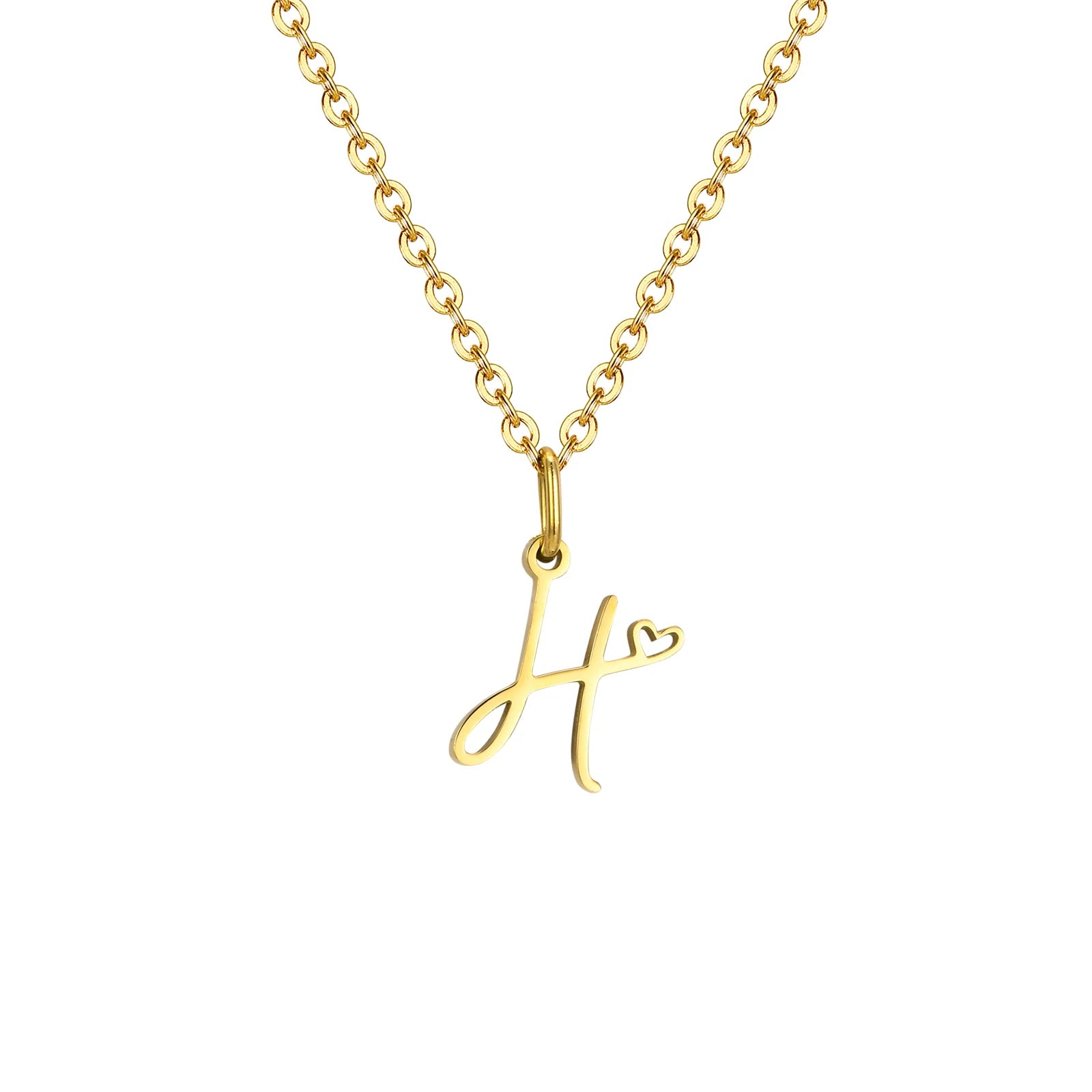 The Initial Heart Necklace