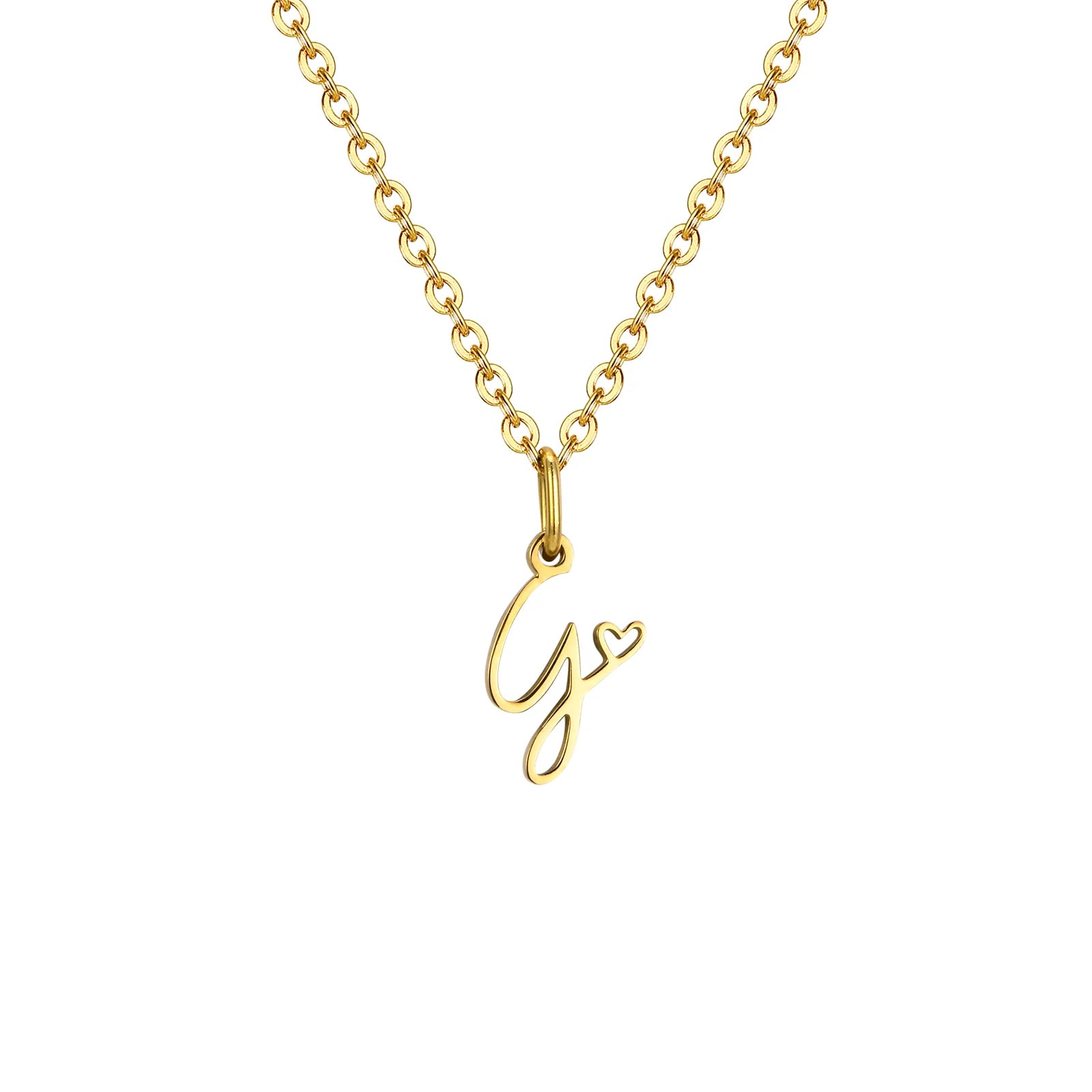 The Initial Heart Necklace