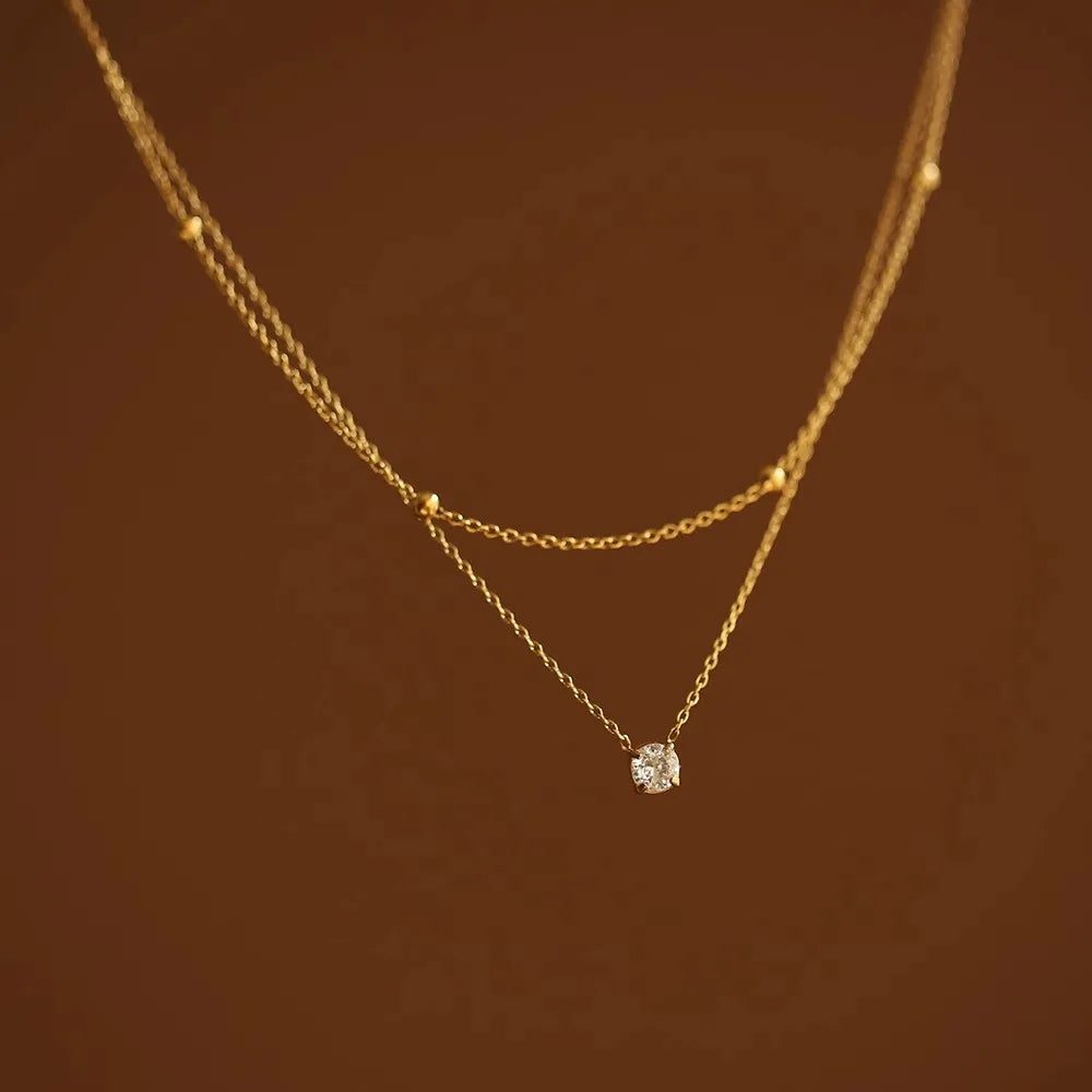 The Double Layer Gold Choker