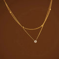 The Double Layer Gold Choker