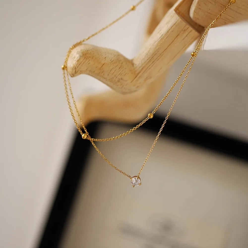 The Double Layer Gold Choker