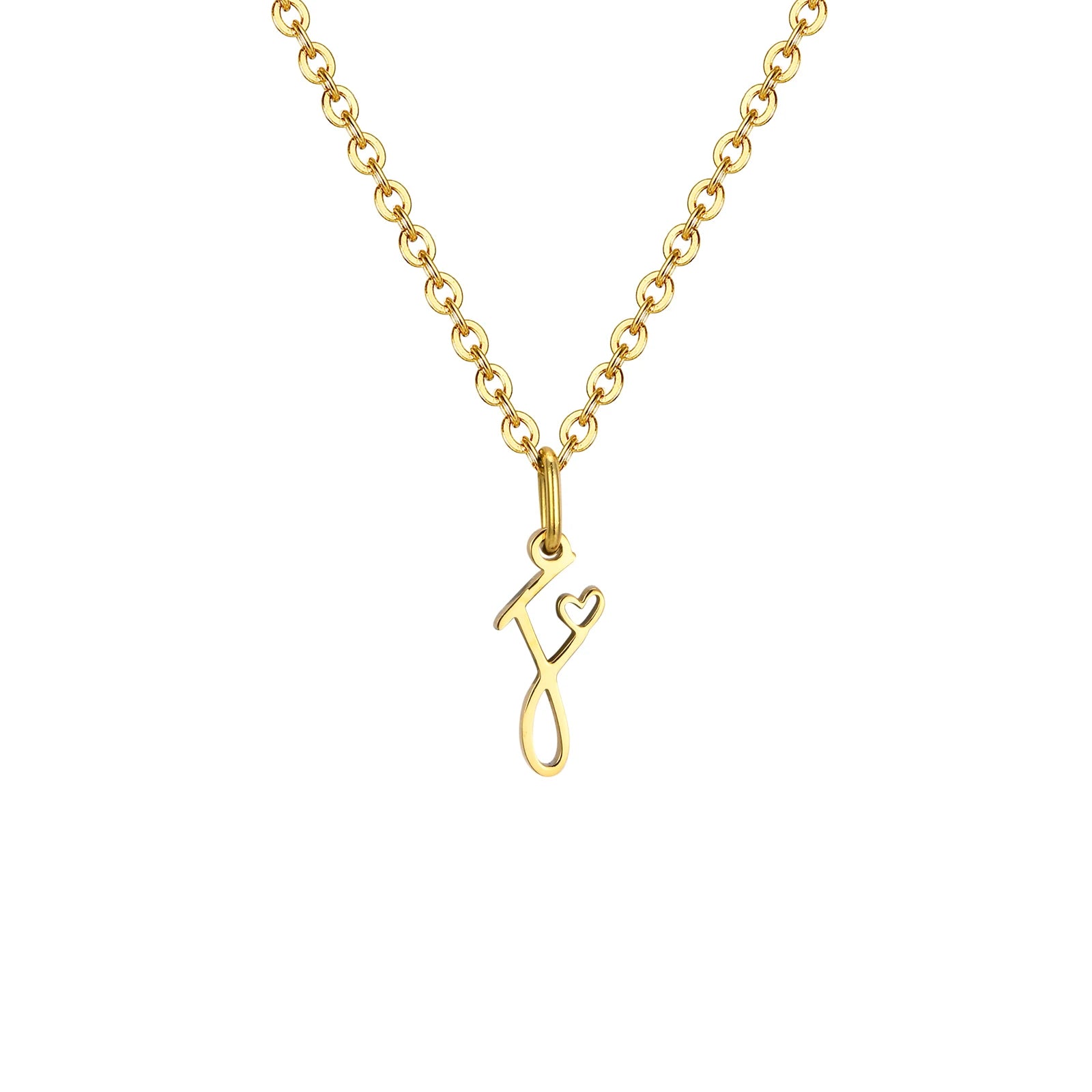 The Initial Heart Necklace