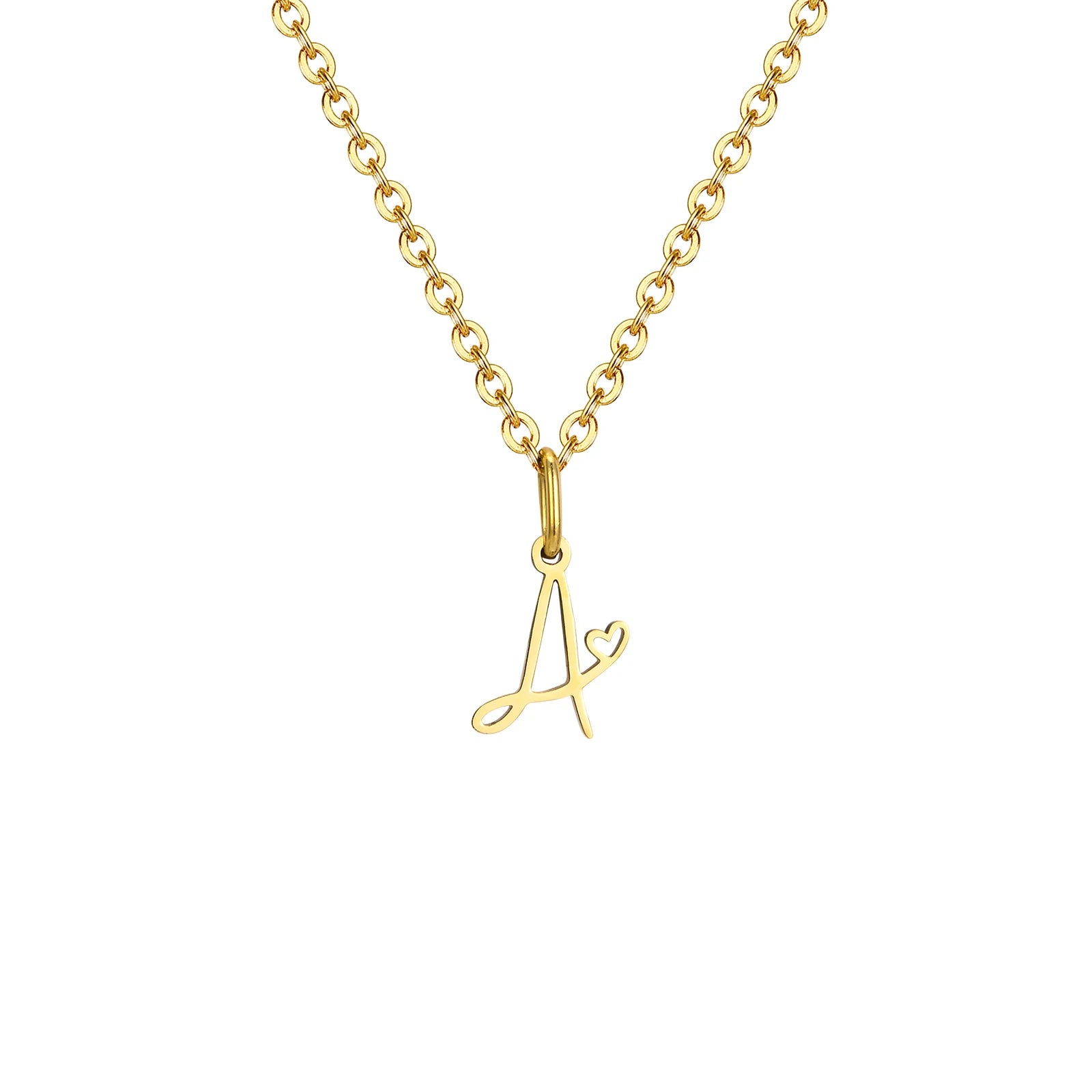 The Initial Heart Necklace