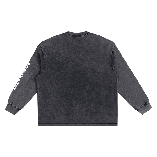 Snow Washed Frayed Edge T-Shirt